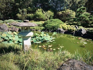 Japanese Lantern Beside the Pond
