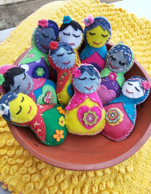 Colourful dolls