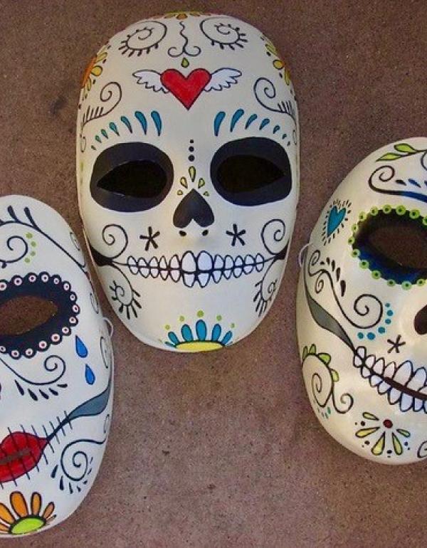 Painted Skeleton Masks