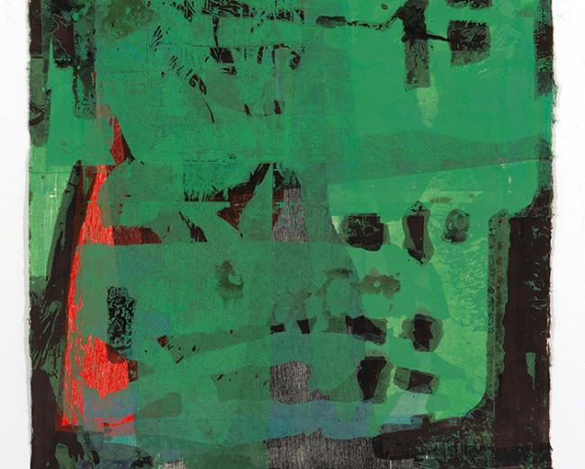 Detail of Gary Shinfield artwork Abrasion 3, 2022