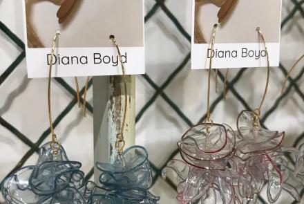 Dangle Earrings made from Recycled Water Bottles